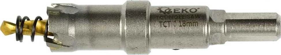 Geko Karbido dantukais pjaustytų skylių metalui rinkinys su titano grąžtais, 6 vnt., 16–35 mm (16)