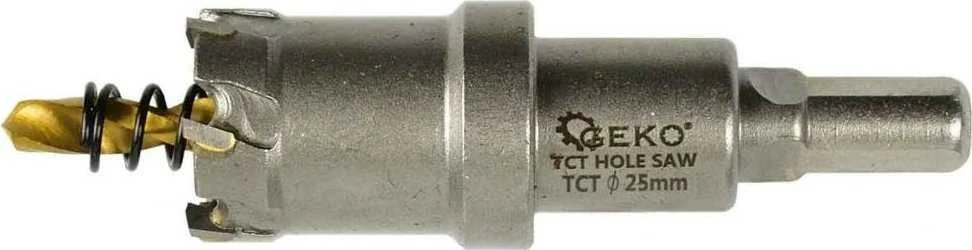 Geko Karbido dantukais pjaustytų skylių metalui rinkinys su titano grąžtais, 6 vnt., 16–35 mm (16)