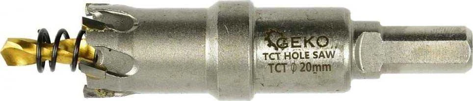 Geko Karbido dantukais pjaustytų skylių metalui rinkinys su titano grąžtais, 6 vnt., 16–35 mm (16)