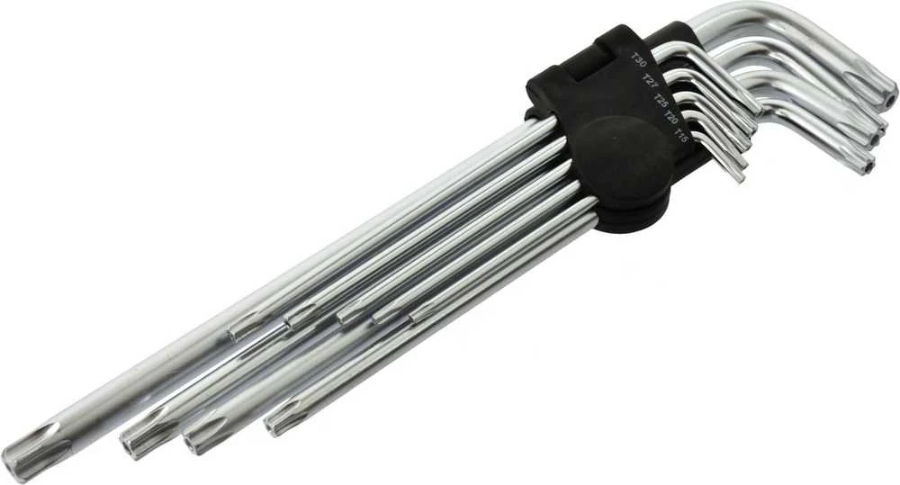 Prailgintų raktų TORX rinkinys T15-T55 260 mm GEKO G01707