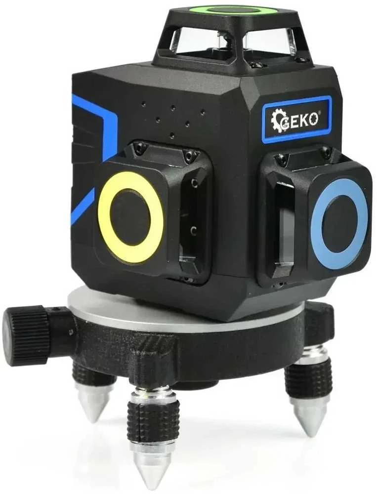 Geko lazerinis samopoziomujący 3D 360 12x žalia linijos (8)
