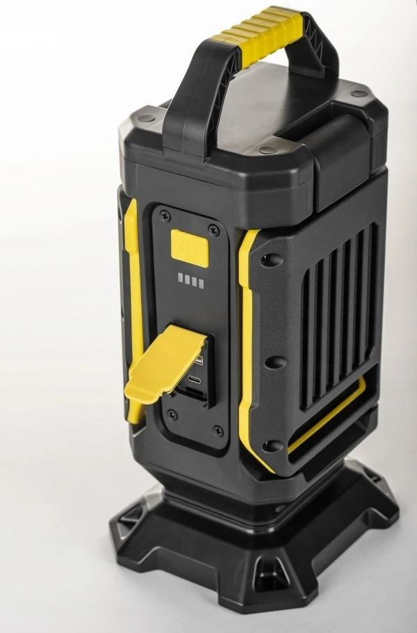 Geko LED dirbtuvių lempa HERCULES 20W 1500lm ir 750lm 6500K IP54 akumuliatorinė su powerbank funkcija GW-0033