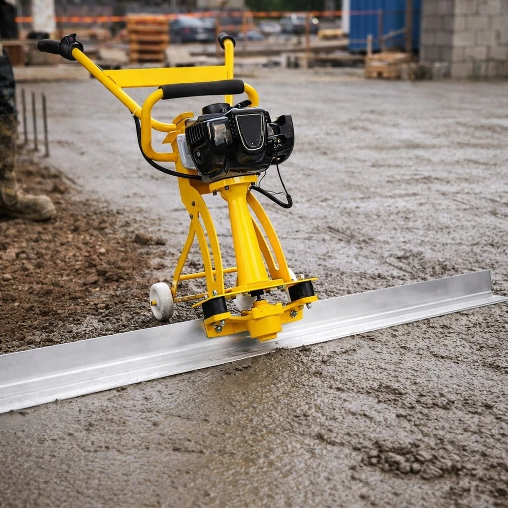 Geko Vibracinė benzininė juosta betonui 4 taktų 1.6KW - 2m (1/2 vnt.)