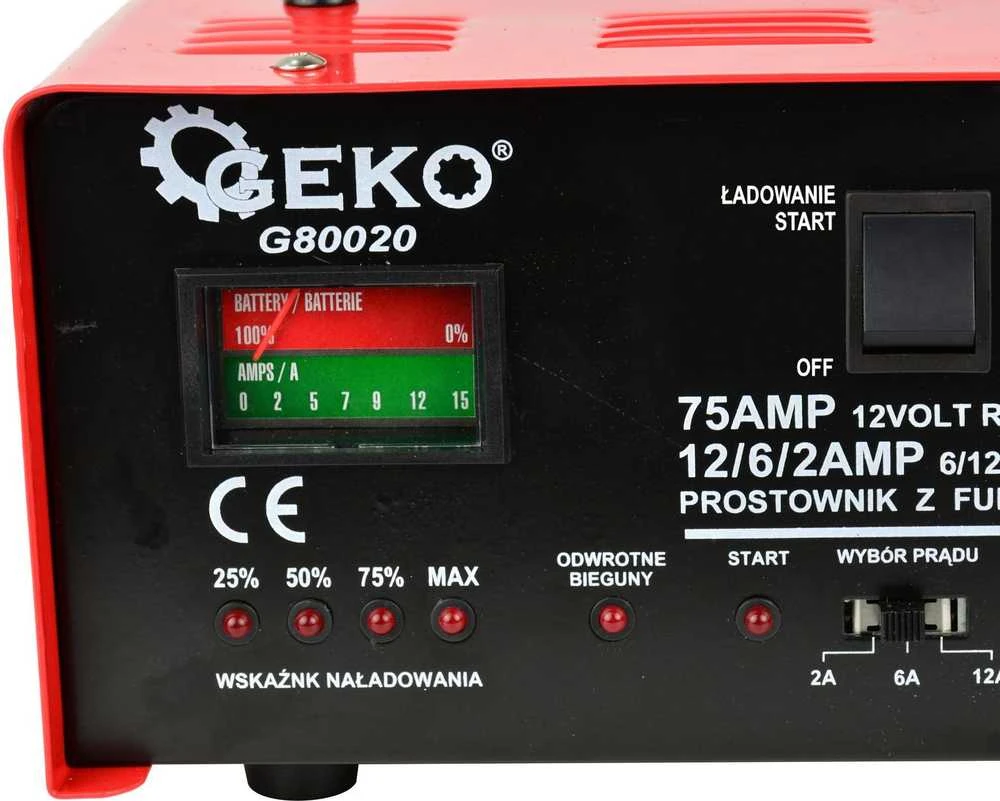 Geko Lygintuvas su paleidimu 75A 6/12V GEKO(1)
