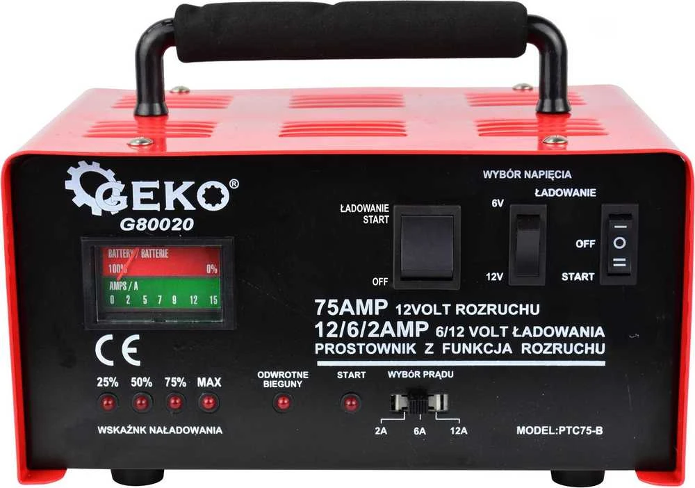 Geko Lygintuvas su paleidimu 75A 6/12V GEKO(1)