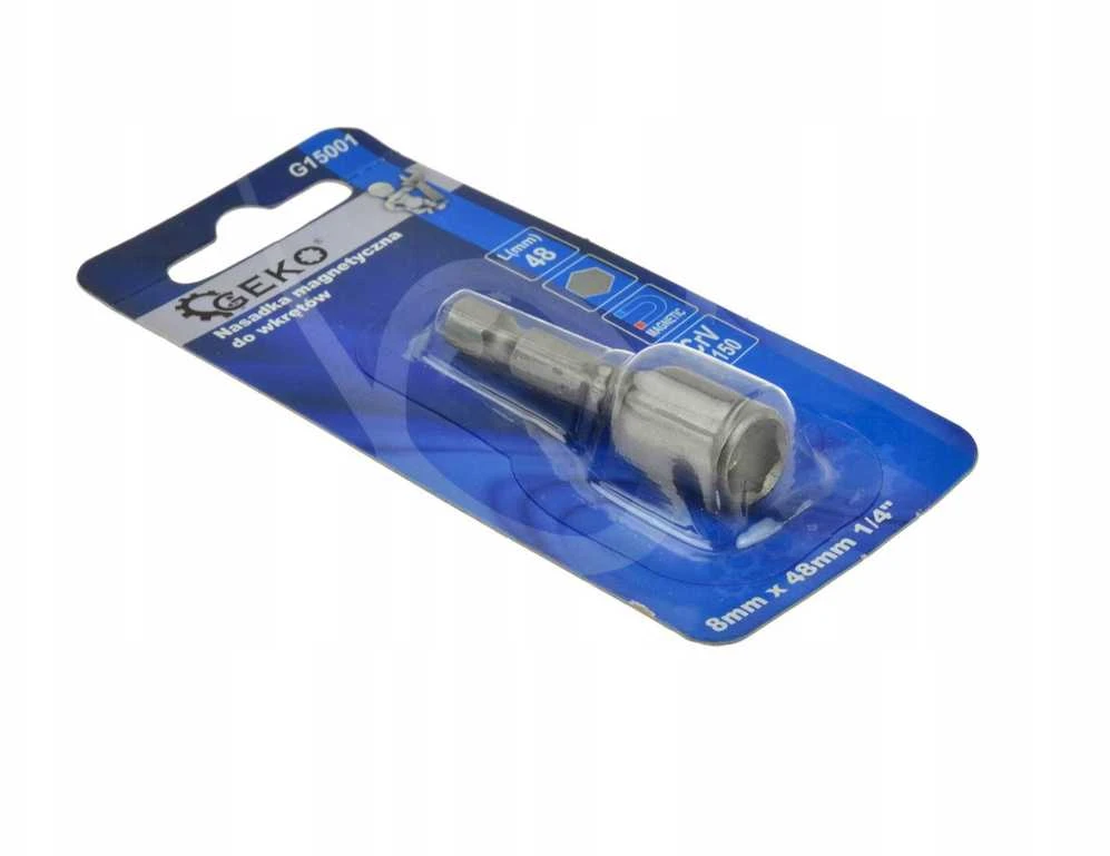 Geko Nasadka magnetyczna do wkrętów 8mmx48mm 1/4"/typ Farmer/(200/400)