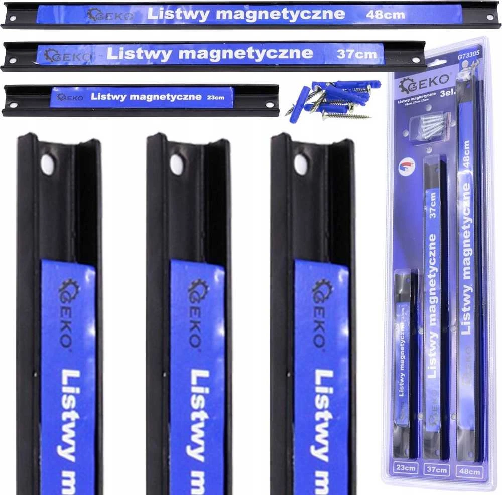 Geko magnetinės juostelės 3 vnt. 48 cm 37 cm 23 cm (5/10)