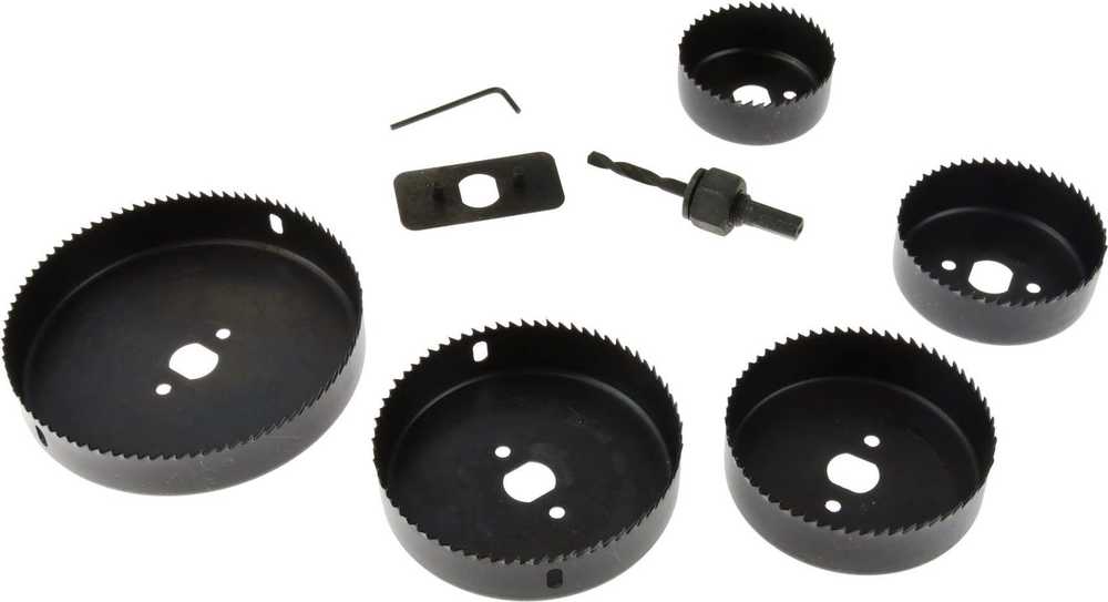 Geko medienos skylių pjūklas 8 dalių 64-127mm GEKO (20)
