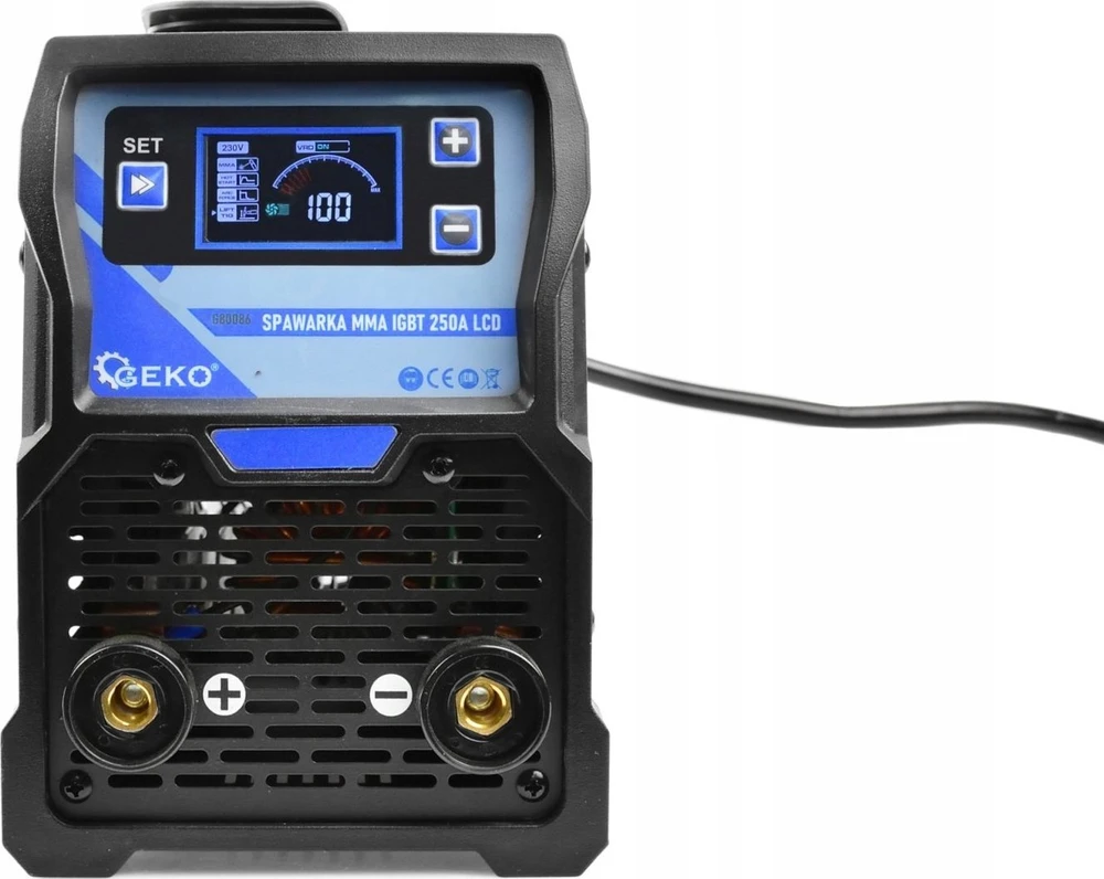 Geko MMA IGBT 250A LCD įkroviklis (1)