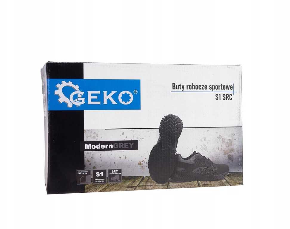Geko „ModernGREY S1 SRC“ sportiniai apsauginiai darbo batai – 46 (10) dydis