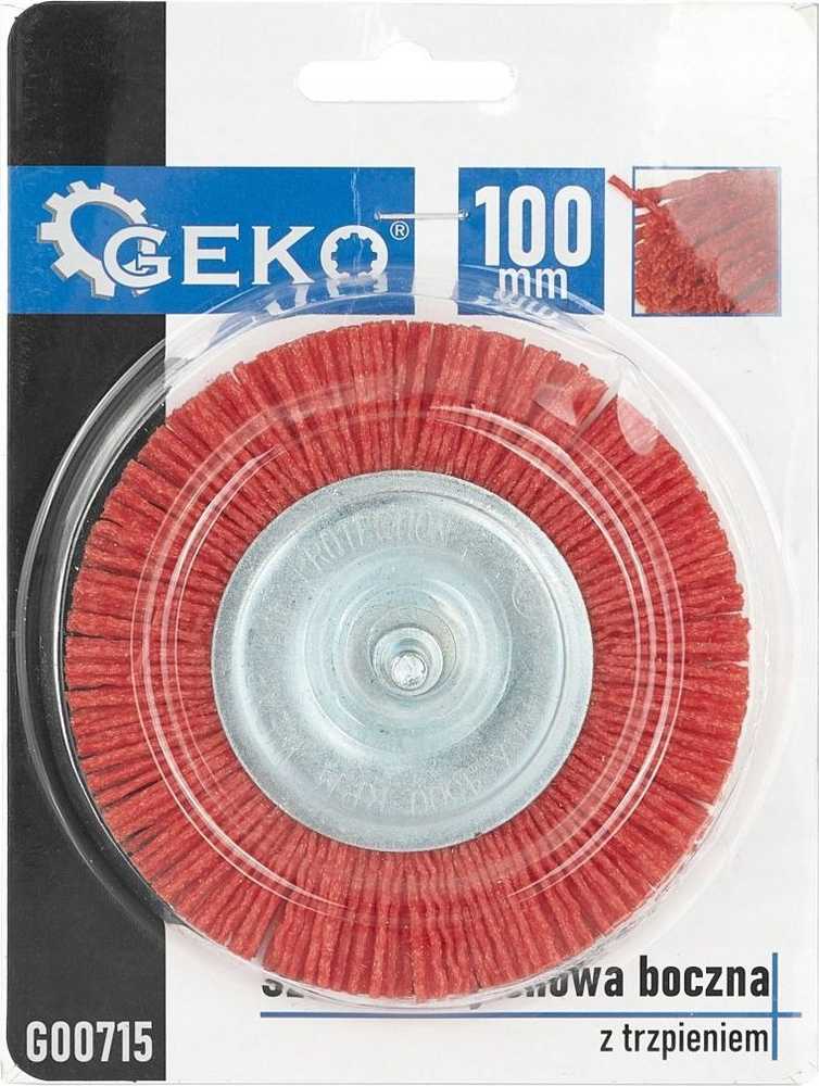 Geko Nailoninis šoninis šepetys, 100 mm kotas (100)