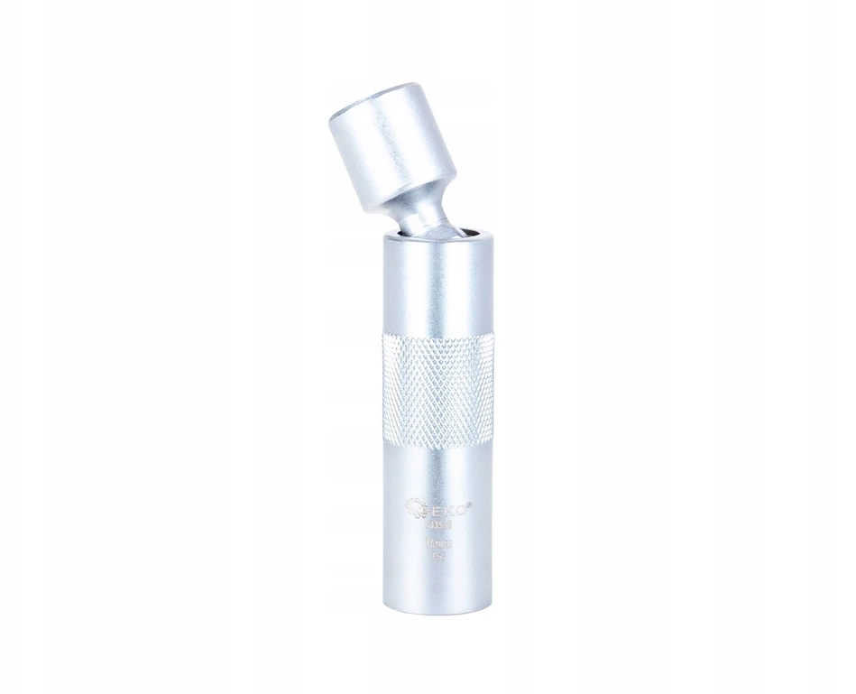 Geko Plonasienė veržliaraktinė galvutė su šarnyru žvakėms 14 mm 3/8'' CrV (100)