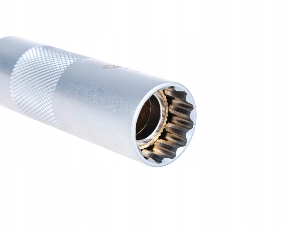 Geko Plonasienė veržliaraktinė galvutė su šarnyru žvakėms 14 mm 3/8'' CrV (100)