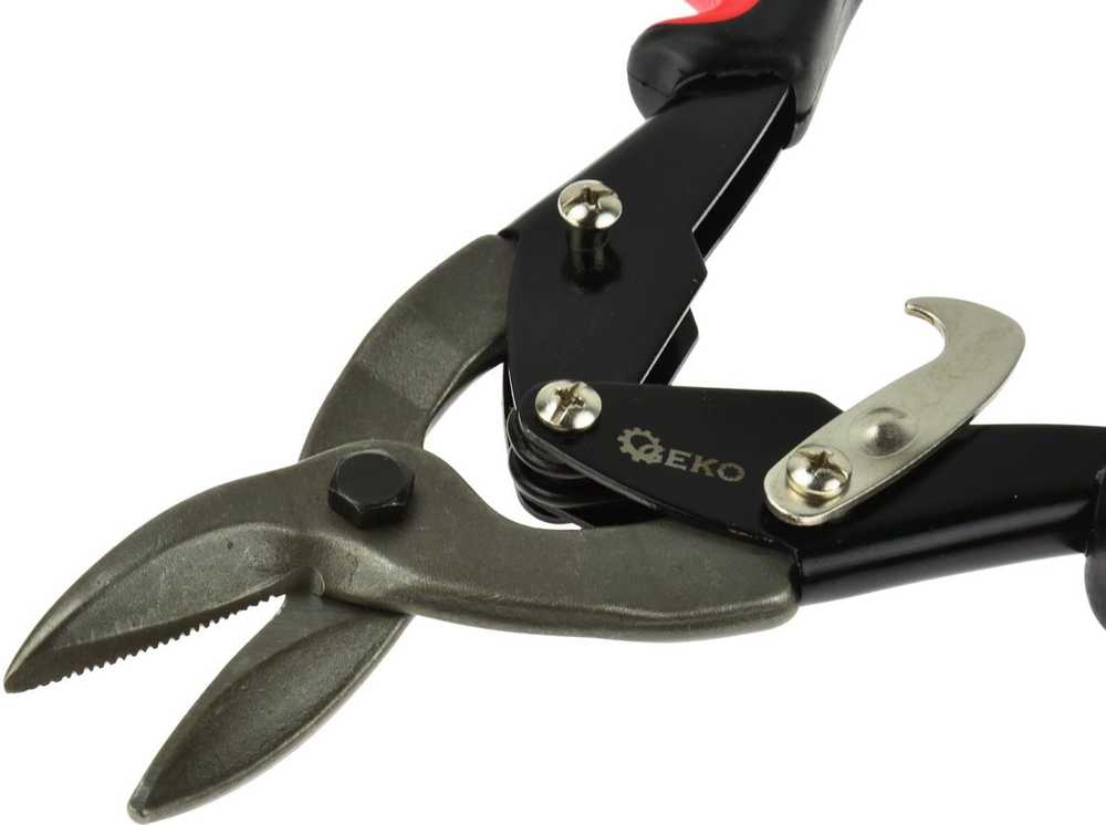 Geko Nożyce do blachy prawe 10'' izolowana rączka (G01365)