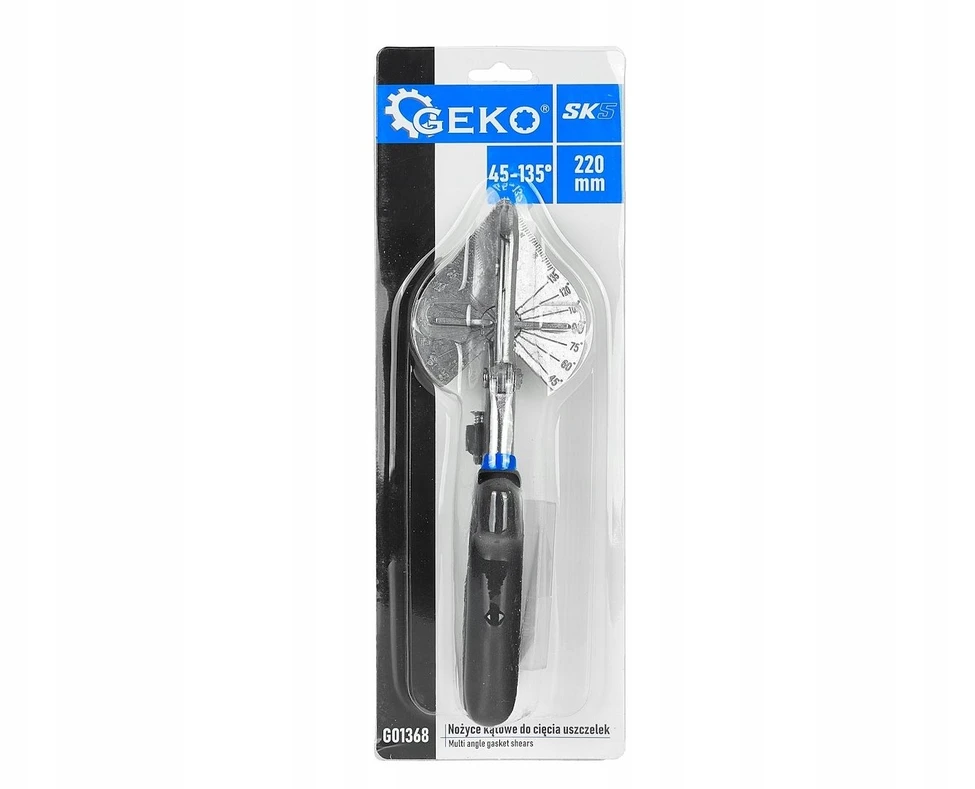 Geko Kampinės žirklės tarpinėms pjauti 45-135° 220mm
