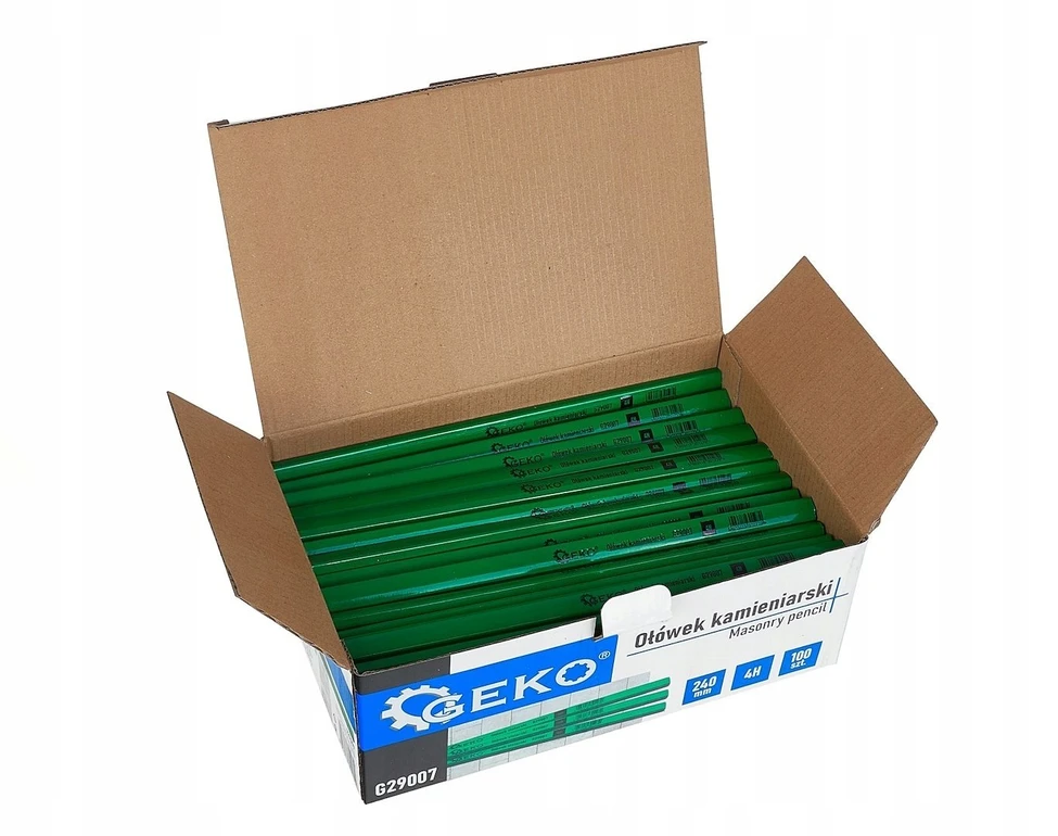 Geko Akmenkalio pieštukas 240mm 4H 100vnt. – parodomasis kartonėlis (10)