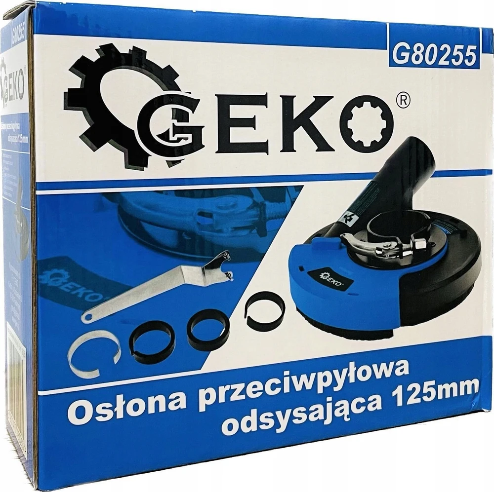 GEKO 125mm kampinio šlifuoklio ištraukimo dangtis
