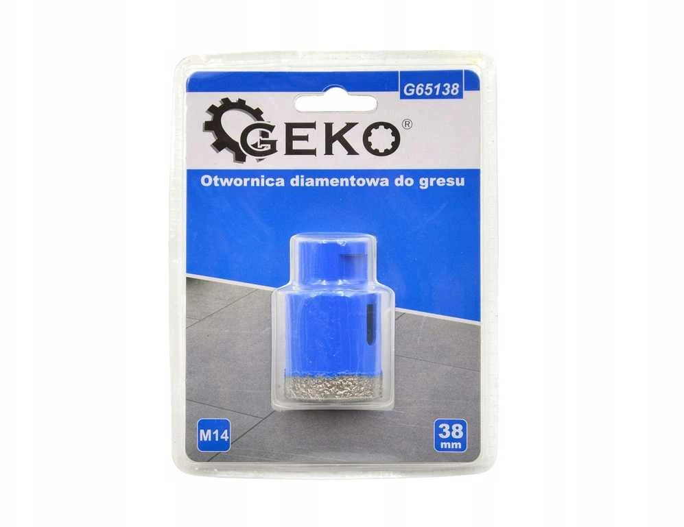 Grąžtas Geko deimantinis pjūklas akmens masės dirbiniams 38 mm M14 (25/50)
