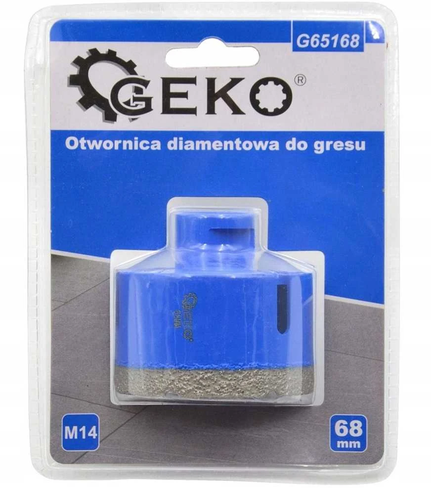 Grąžtas Geko deimantinis pjūklas akmens masės dirbiniams 68 mm M14 (20)