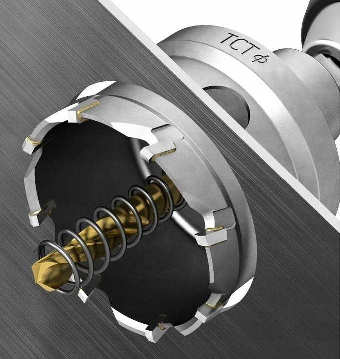 Geko Otwornica widiowa - koronka do metalu 65mm su wiertłem tytanowym (30)