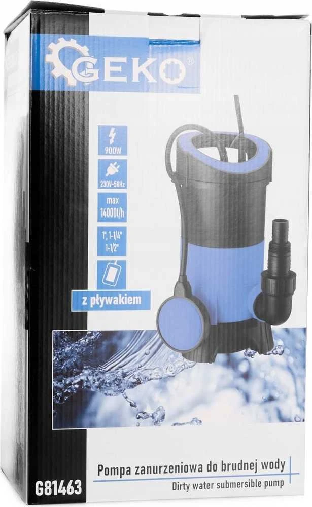 Geko Panardinamas siurblys su plūde nešvariam vandeniui 900 W (4)