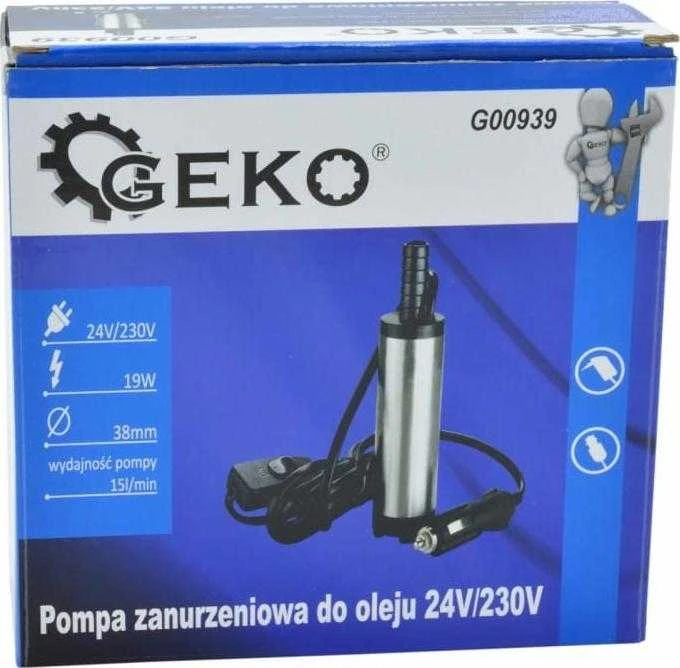 „Geko“ panardinamasis alyvos siurblys 24V/230V 38MM (40) G00939 GEKO