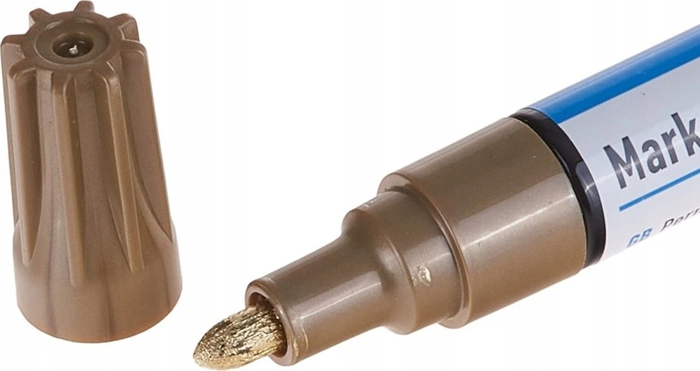 Geko Permanent Oil Marker Gold – ekrano dėžutė (24/480)