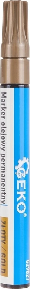 Geko Permanent Oil Marker Gold – ekrano dėžutė (24/480)