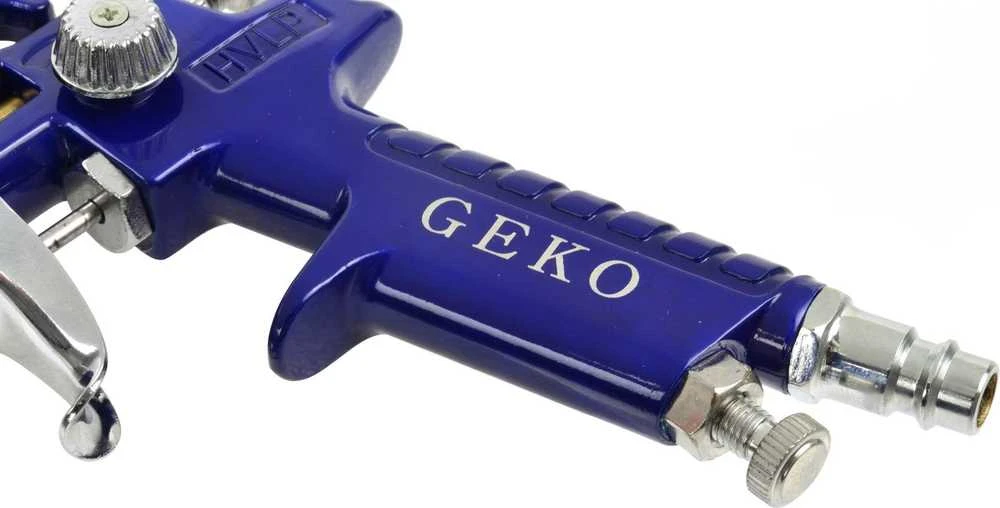Geko Pistolet lak.HVLP mini 125ml 0,8mm,metal. zbiornik(20)