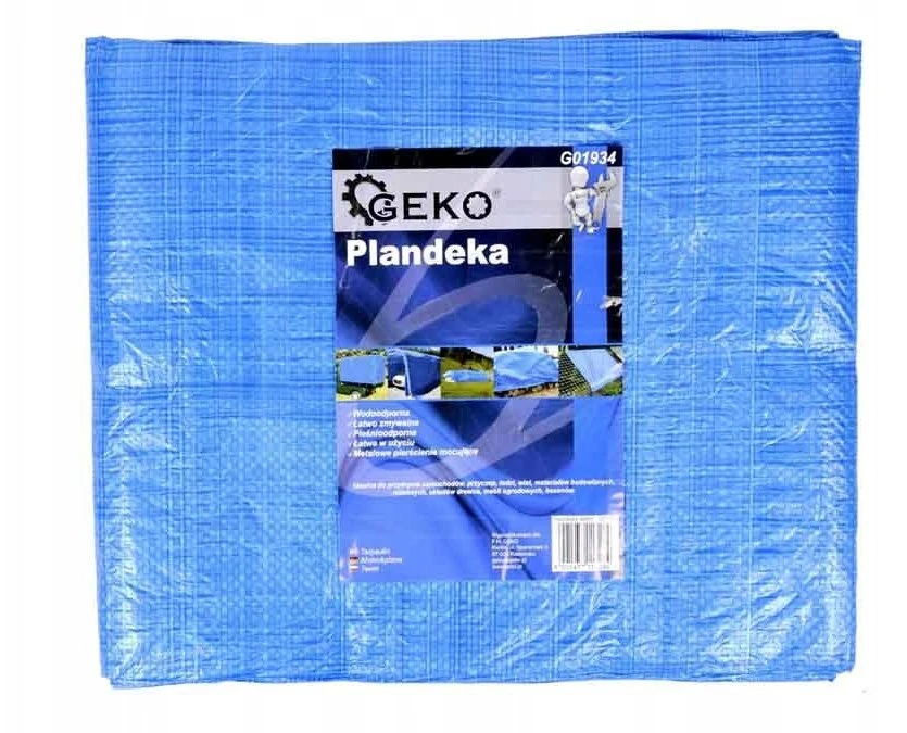 Geko Plandeka 4x5m lekka/mėlyna +/-5% (12)