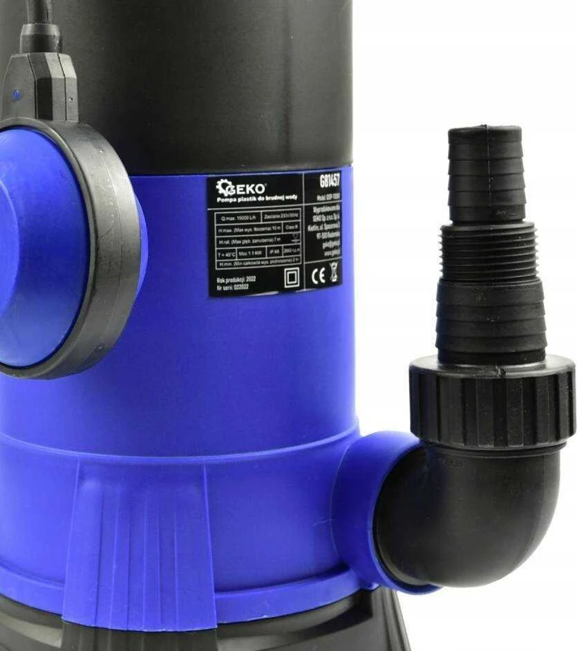 Geko Plastikinis nešvaraus vandens siurblys 1100 W (4)