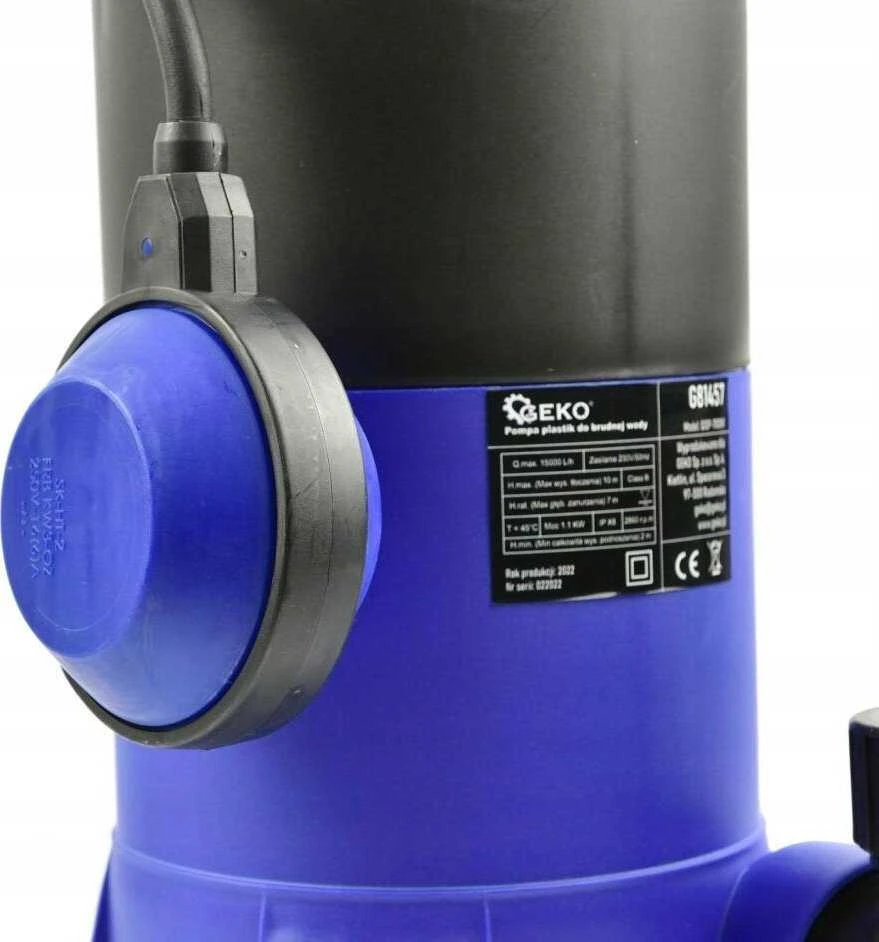 Geko Plastikinis nešvaraus vandens siurblys 1100 W (4)