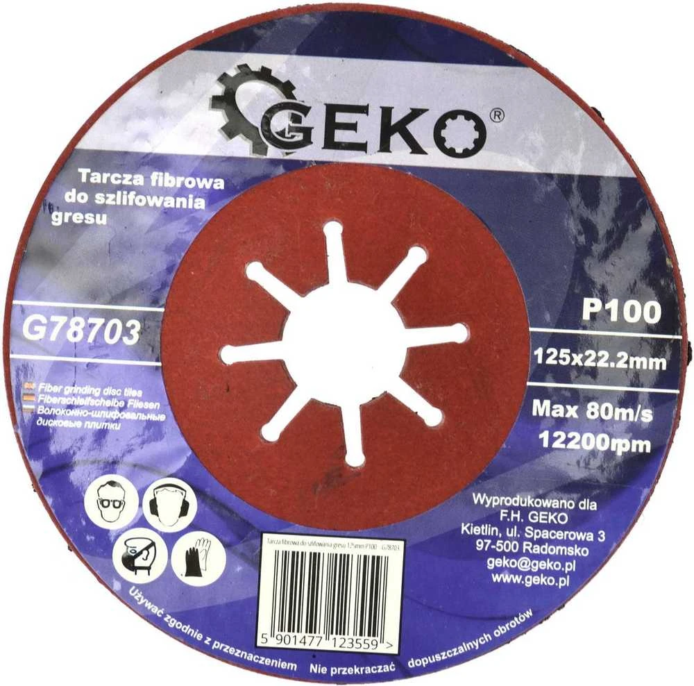 GEKO DEIMANTINIS ŠLIFAVIMO DISKAS GRESUI 125 P100