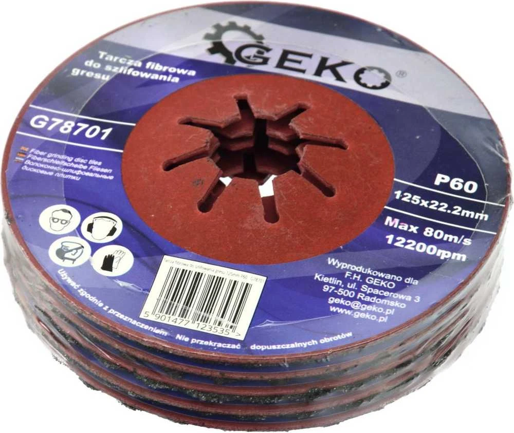 GEKO DISKAS GRESUI ŠLIFUOTI 125 P 60