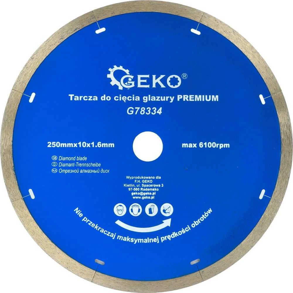 Geko plytelių pjovimo diskas 250 mm x 10 x 1,6 mm (G78334)