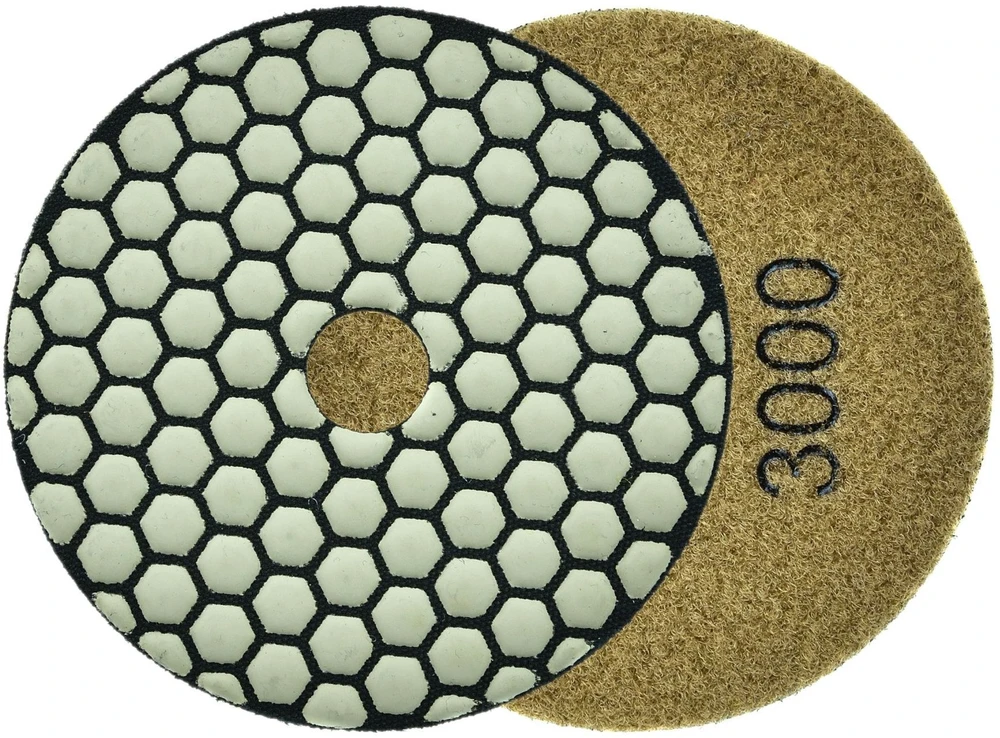 Geko Poliravimo diskas sausam akmens masės šlifavimui 100 mm GR3000 (25/250))