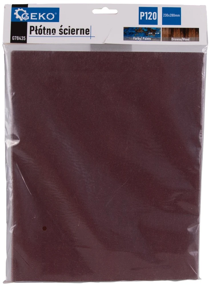 Geko Šlifavimo audinys – lapas 230x280mm P120 (10/500)