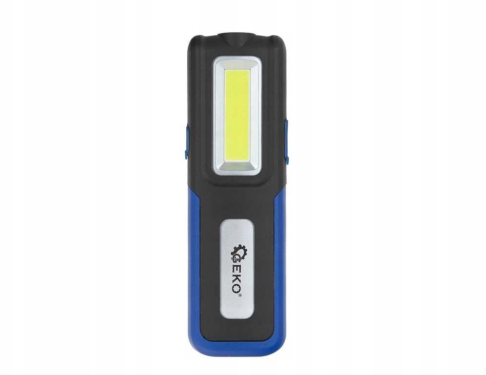 Geko Dirbtuvių lempa POWERBANK su magnetu ir reguliavimu LED COB 5W + 3W 2000mAh 400lm IP44 (10/40)