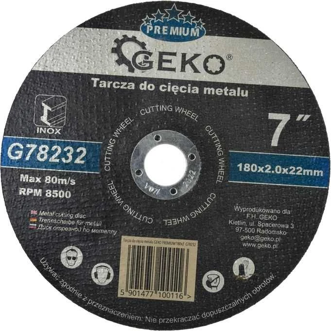 Geko Premium metalo pjovimo diskas 180x2 Inox (G78232)