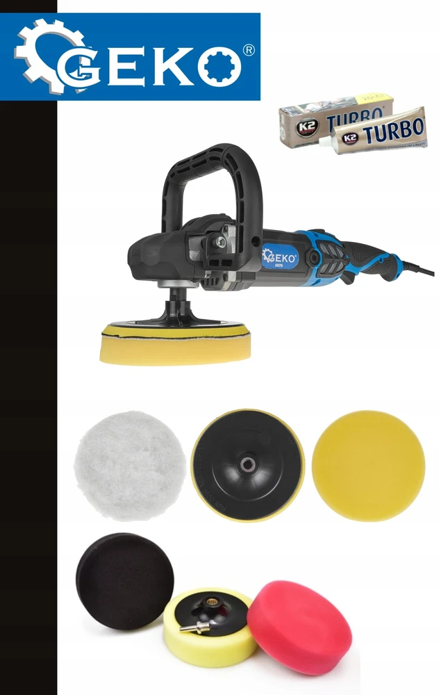 Geko Automobilio poliravimo mašina PROFI 1400W 180mm (4)