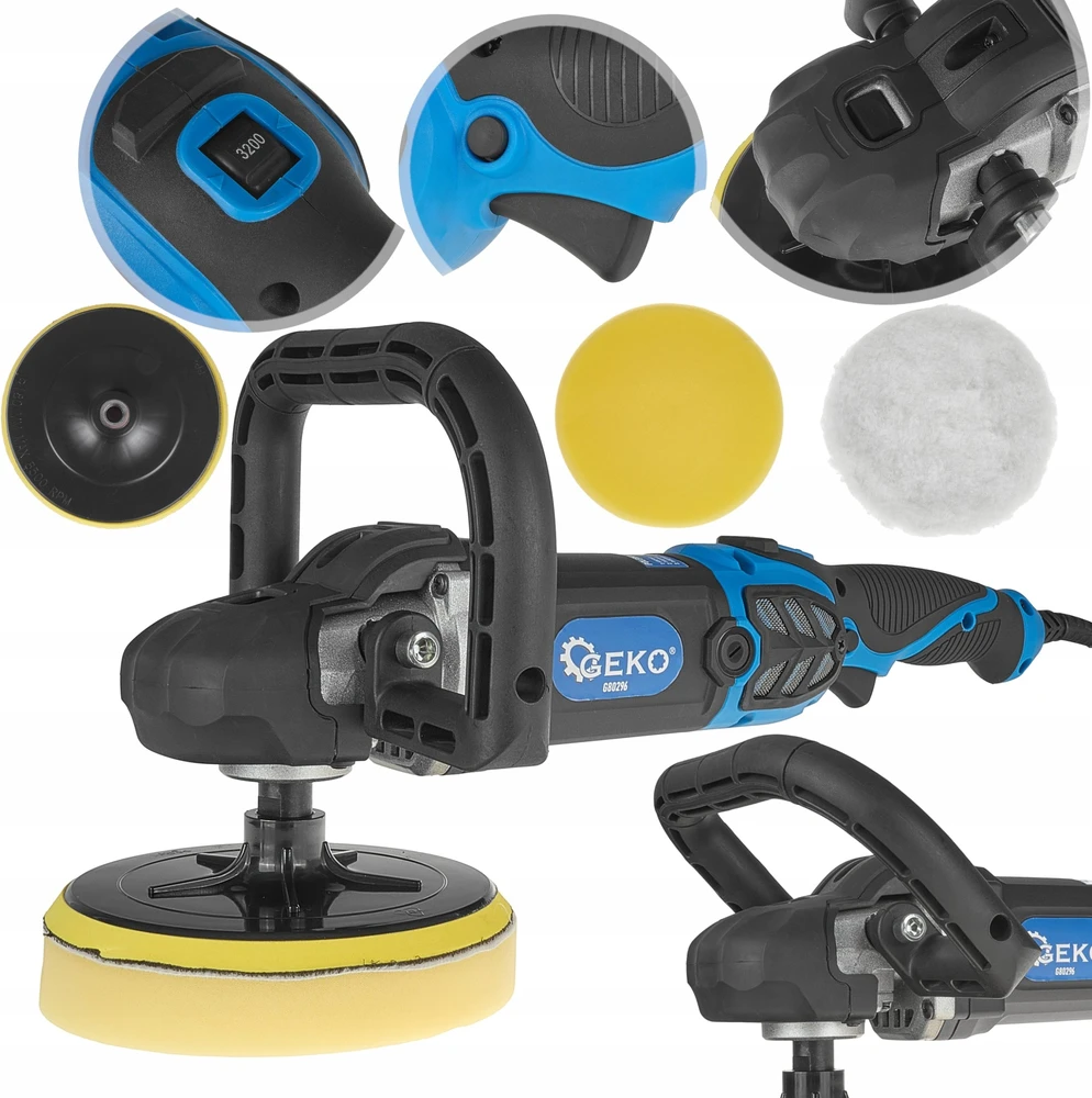 Geko Automobilio poliravimo mašina PROFI 1400W 180mm (4)