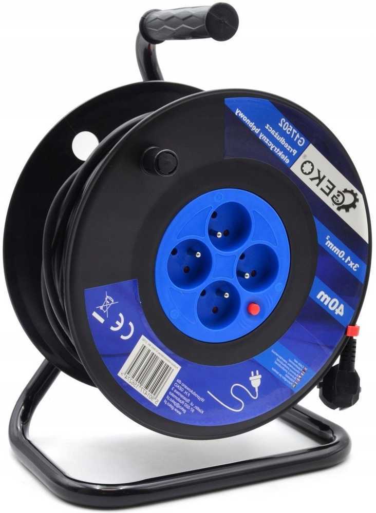 Geko Elektrinis būgninis ilgintuvas 3x1.0mm2 40m (1)