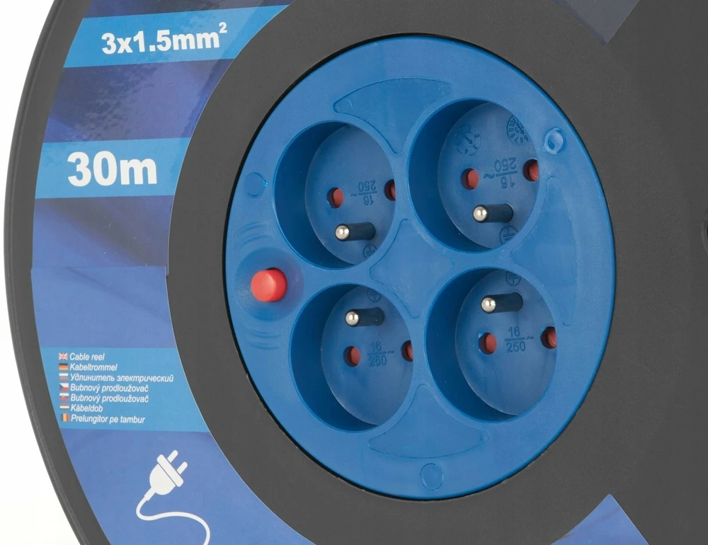 Geko Elektrinis prailgintuvas su rite 3x1,5mm2 30m (1)