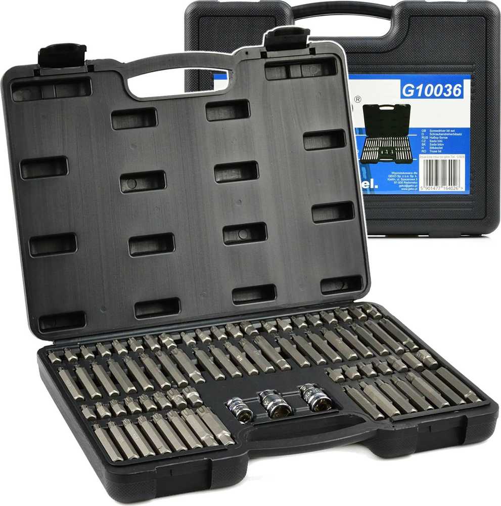 Geko Rinkinys bitów imbus torx spline 75el. (5)