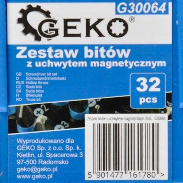 Geko Rinkinys antgaliai su magnetinėmis tekinimo staklėmis 32 vnt. (40)
