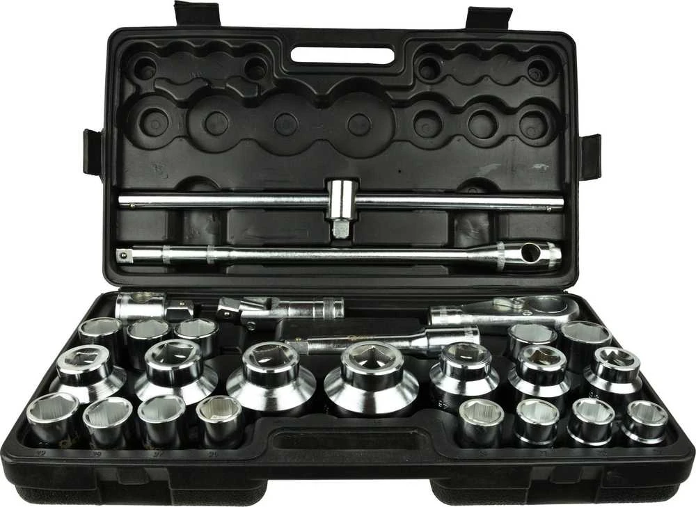 Geko #Rinkinys kištukiniai raktai 26vnt 3/4'' 21-65 6 kampai(1)
