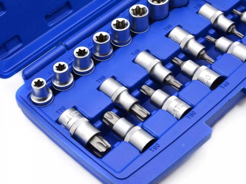 Geko Rinkinys NASADEK I BITÓW TORX 1/2'' 19 SZT. (10) G13565 GEKO