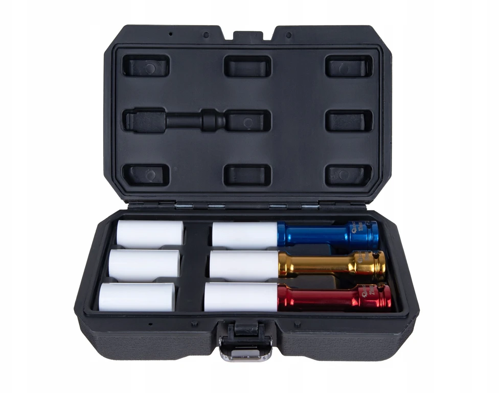 Geko Ilgų smūginių lizdų rinkinys aliuminiams ratlankiams 17mm 19mm 21mm (10)