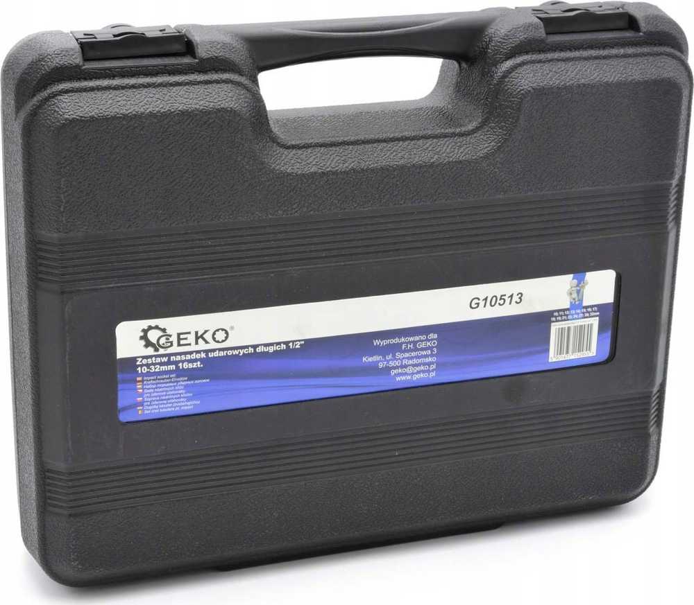 Geko Rinkinys nasadek udarowych długich 1/2'' 10-32mm 16szt. (5)