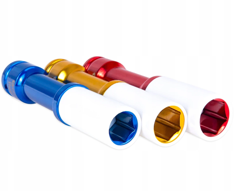 Geko Ilgų smūginių lizdų rinkinys aliuminiams ratlankiams 17mm 19mm 21mm (10)